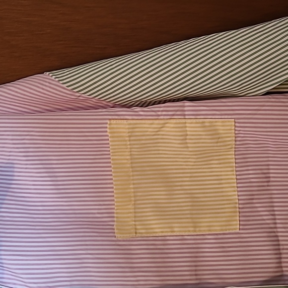 Leasty multi colored stripe button up shirt Sz S - Picture 3 of 6